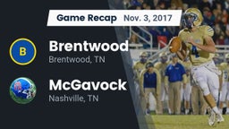 Recap: Brentwood  vs. McGavock  2017
