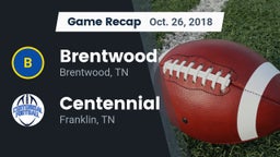 Recap: Brentwood  vs. Centennial  2018