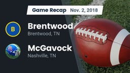 Recap: Brentwood  vs. McGavock  2018