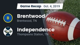 Recap: Brentwood  vs. Independence  2019
