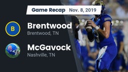 Recap: Brentwood  vs. McGavock  2019