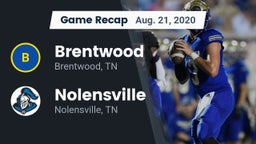 Recap: Brentwood  vs. Nolensville  2020