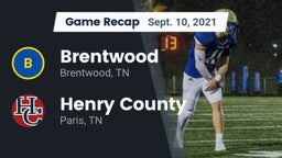 Recap: Brentwood  vs. Henry County  2021