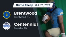 Recap: Brentwood  vs. Centennial  2022