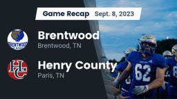 Recap: Brentwood  vs. Henry County  2023