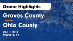 Graves County  vs Ohio County  Game Highlights - Dec. 1, 2018