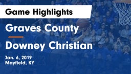 Graves County  vs Downey Christian Game Highlights - Jan. 6, 2019