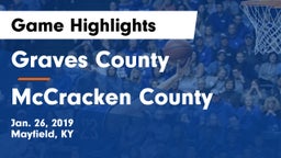 Graves County  vs McCracken County  Game Highlights - Jan. 26, 2019