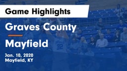 Graves County  vs Mayfield  Game Highlights - Jan. 10, 2020