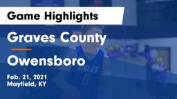 Graves County  vs Owensboro  Game Highlights - Feb. 21, 2021