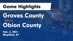 Graves County  vs Obion County  Game Highlights - Feb. 6, 2021