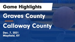 Graves County  vs Calloway County  Game Highlights - Dec. 7, 2021