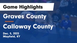 Graves County  vs Calloway County  Game Highlights - Dec. 5, 2023