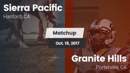 Matchup: Sierra Pacific High vs. Granite Hills  2017