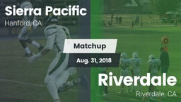 Matchup: Sierra Pacific High vs. Riverdale  2018