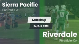 Matchup: Sierra Pacific High vs. Riverdale  2019