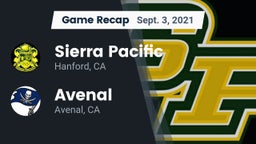 Recap: Sierra Pacific  vs. Avenal  2021