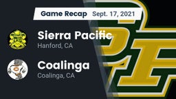 Recap: Sierra Pacific  vs. Coalinga  2021