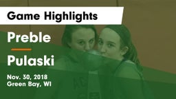 Preble  vs Pulaski  Game Highlights - Nov. 30, 2018