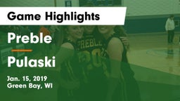 Preble  vs Pulaski  Game Highlights - Jan. 15, 2019