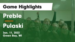 Preble  vs Pulaski  Game Highlights - Jan. 11, 2022