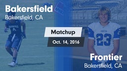Matchup: Bakersfield High vs. Frontier  2016