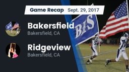 Recap: Bakersfield  vs. Ridgeview  2017