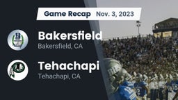 Recap: Bakersfield  vs. Tehachapi  2023