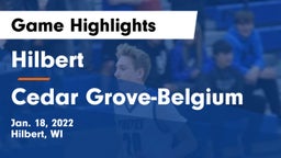 Hilbert  vs Cedar Grove-Belgium  Game Highlights - Jan. 18, 2022