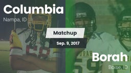 Matchup: Columbia  vs. Borah  2017