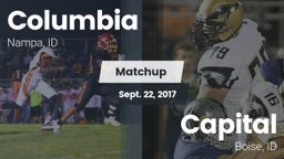 Matchup: Columbia  vs. Capital  2017