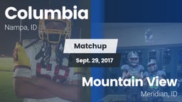 Matchup: Columbia  vs. Mountain View  2017