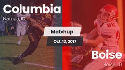 Matchup: Columbia  vs. Boise  2017