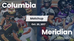 Matchup: Columbia  vs. Meridian  2017