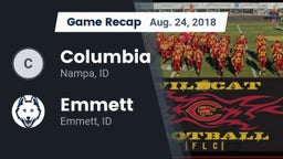 Recap: Columbia  vs. Emmett  2018