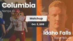Matchup: Columbia  vs. Idaho Falls  2018
