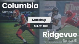 Matchup: Columbia  vs. Ridgevue 2018