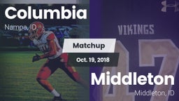 Matchup: Columbia  vs. Middleton  2018