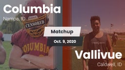 Matchup: Columbia  vs. Vallivue  2020