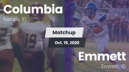 Matchup: Columbia  vs. Emmett  2020