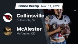 Recap: Collinsville  vs. McAlester  2022