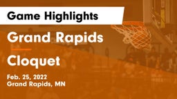 Grand Rapids  vs Cloquet  Game Highlights - Feb. 25, 2022