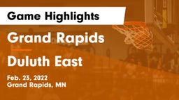Grand Rapids  vs Duluth East  Game Highlights - Feb. 23, 2022