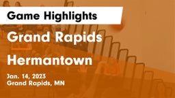 Grand Rapids  vs Hermantown  Game Highlights - Jan. 14, 2023