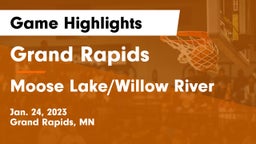 Grand Rapids  vs Moose Lake/Willow River  Game Highlights - Jan. 24, 2023