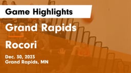 Grand Rapids  vs Rocori  Game Highlights - Dec. 30, 2023