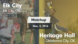 Matchup: Elk City  vs. Heritage Hall  2016