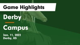 Derby  vs Campus  Game Highlights - Jan. 11, 2022