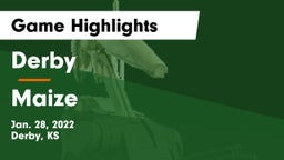 Derby  vs Maize  Game Highlights - Jan. 28, 2022