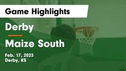 Derby  vs Maize South  Game Highlights - Feb. 17, 2023